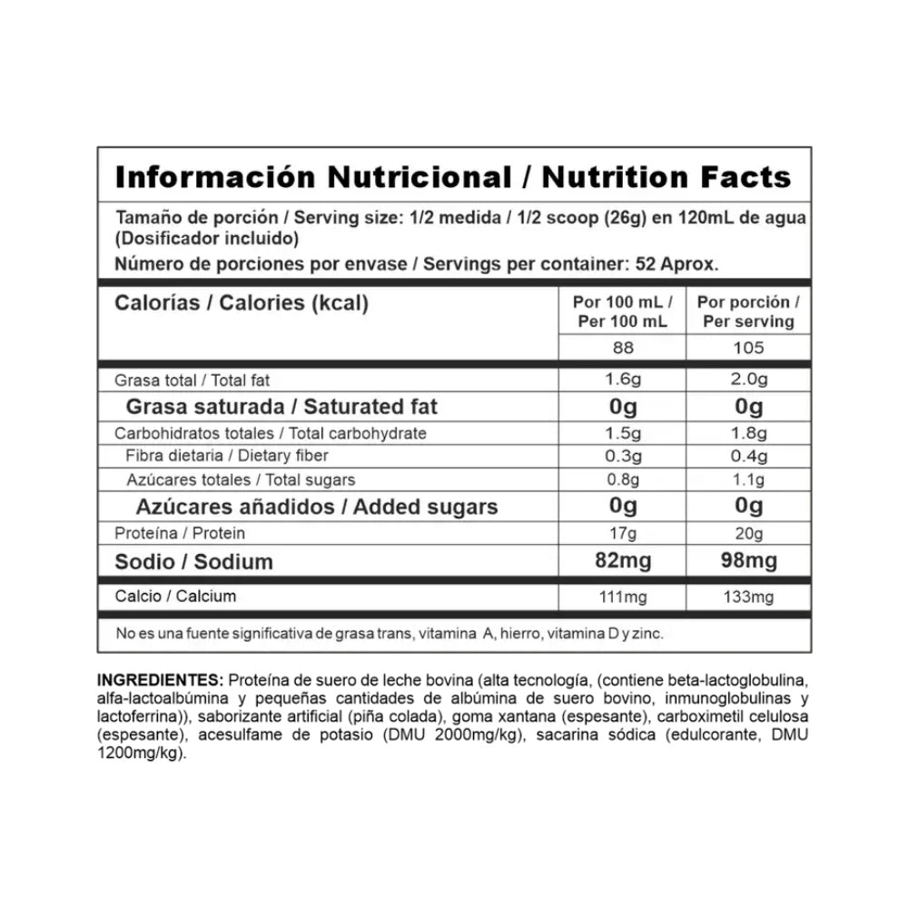 BIPRO CLASSIC 3 LBS PIÑA COLADA